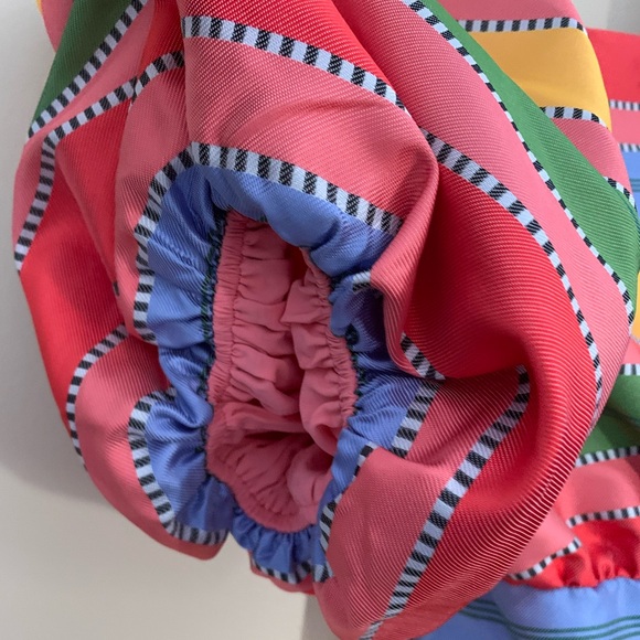 Antonio Melani The Nat Note -multicolor striped mini dress with puff sleeves 2 - Picture 6 of 15